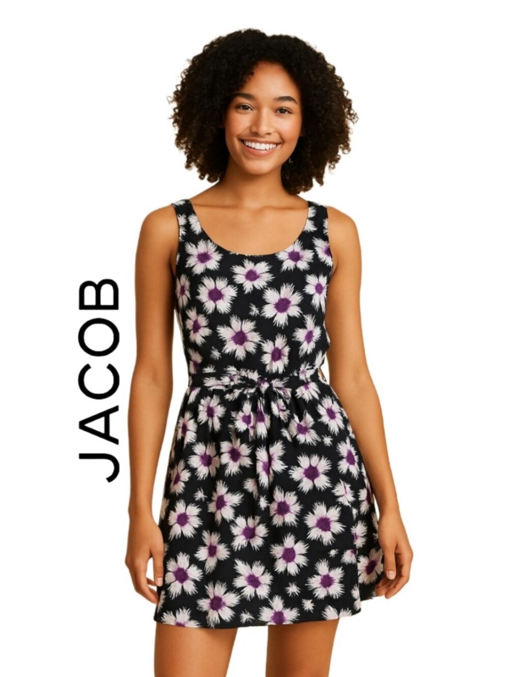Vintage Jacob Floral Sleeveless Mini